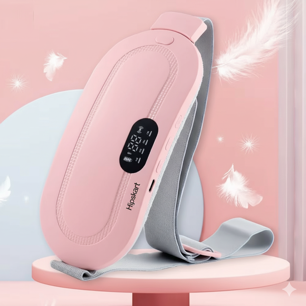 Period Pain Relief Heating Pad with Massager - 3-in-1 Menstrual Cramp Relief Device for Women